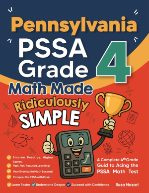 Pennsylvania PSSA Grade 4 Math Made Ridiculously Simple cover