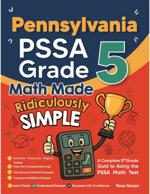 Pennsylvania PSSA Grade 5 Math Made Ridiculously Simple cover