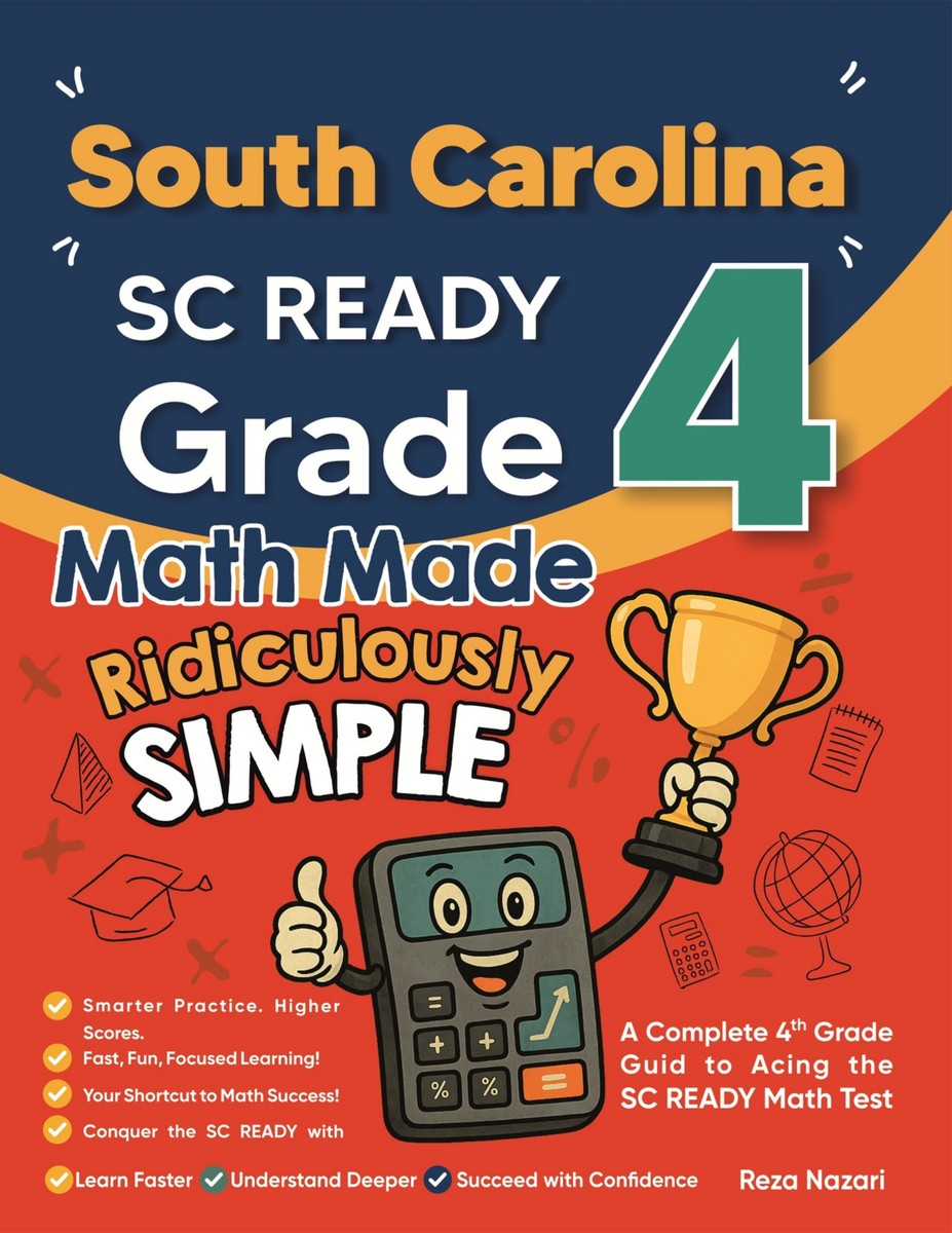 South Carolina SC READY Grade 4 Math Made Ridiculously Simple cover