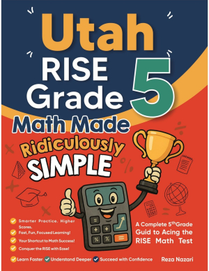 Utah RISE Grade 5 Math Made Ridiculously Simple cover