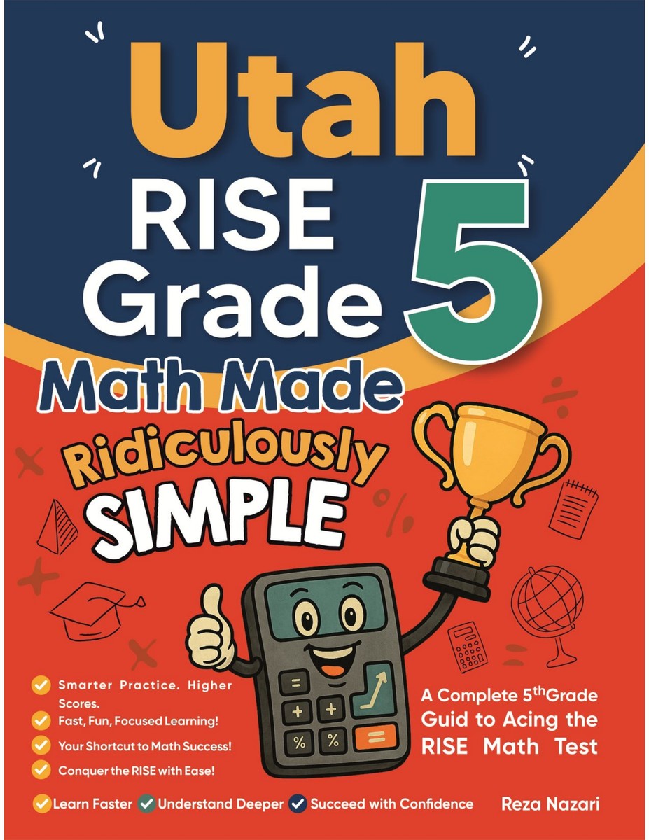 Utah RISE Grade 5 Math Made Ridiculously Simple cover