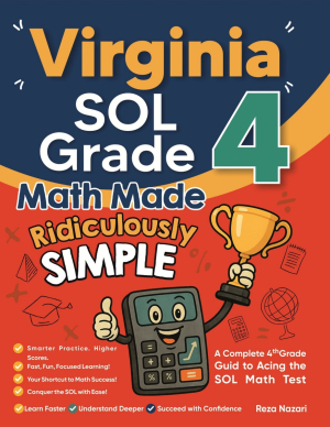 Virginia SOL Grade 4 Math Made Ridiculously Simple cover