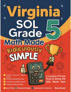 Virginia SOL Grade 5 Math Made Ridiculously Simple cover