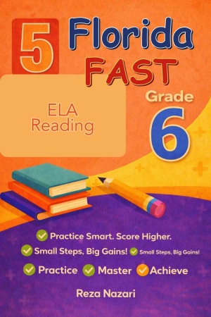 5-Florida-FAST Grade 6 Reading Language Arts Practice Tests cover