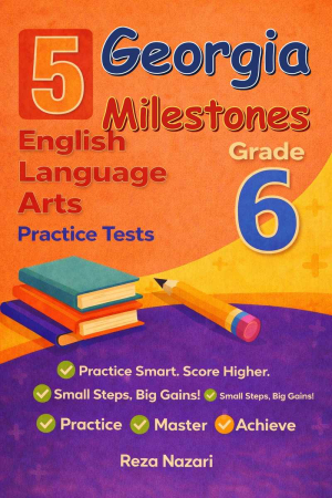 5-Georgia-Milestones Grade 6 Reading Language Arts Practice Tests cover