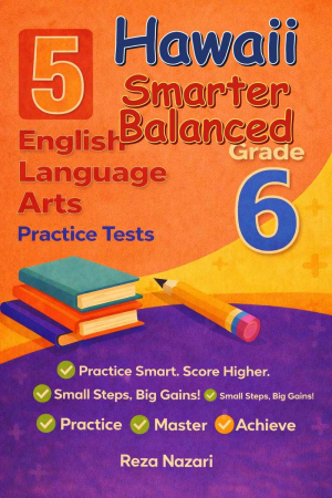 5-Hawaii-Smarter-Balanced Grade 6 Reading Language Arts Practice Tests cover