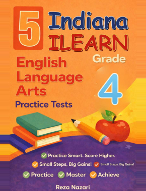 Indiana ILEARN ELA Grade 4: 5 Full Practice Tests