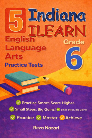 5-Indiana-ILEARN Grade 6 Reading Language Arts Practice Tests cover