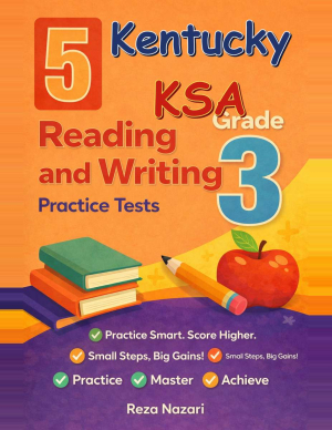 Kentucky KSA Grade 3 ELA: 5 Full Practice Tests cover