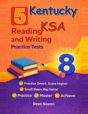 5 Kentucky KSA Grade 8 Reading and Writing Practice Tests cover