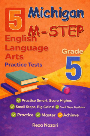 5 Michigan M-STEP English Language Arts (ELA) Grade 5: Full Practice Tests cover