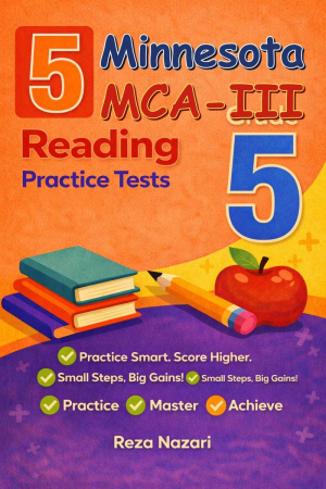 5 Minnesota MCA-III Reading Grade 5: Full Practice Tests cover