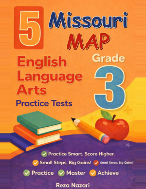 Missouri MAP Grade 3 ELA: 5 Full Practice Tests cover