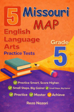 5 Missouri MAP English Language Arts (ELA) Grade 5: Full Practice Tests cover