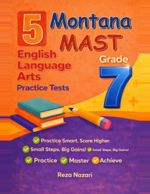 5 Montana MAST Grade 7 English Language Arts (ELA) Practice Tests cover