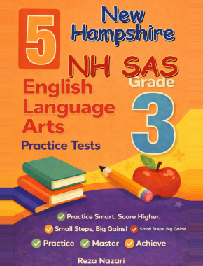New Hampshire NH SAS Grade 3 ELA: 5 Full Practice Tests