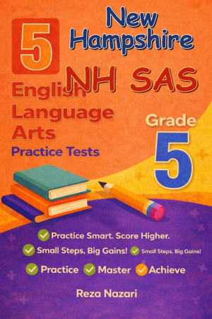5 New Hampshire NH SAS English Language Arts (ELA) Grade 5: Full Practice Tests cover
