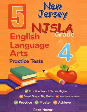 New Jersey NJSLA ELA Grade 4: 5 Full Practice Tests cover