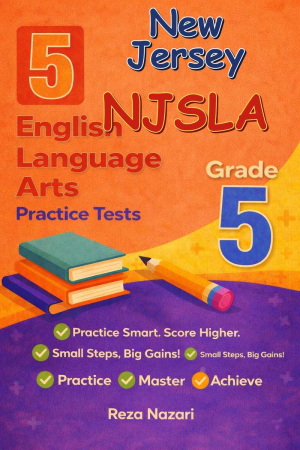 5 New Jersey NJSLA English Language Arts (ELA) Grade 5: Full Practice Tests cover
