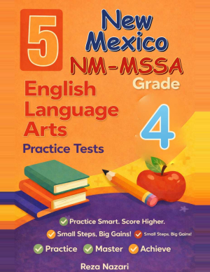 New Mexico NM-MSSA ELA Grade 4: 5 Full Practice Tests cover