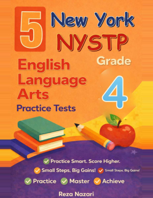 New York NYSTP ELA Grade 4: 5 Full Practice Tests cover