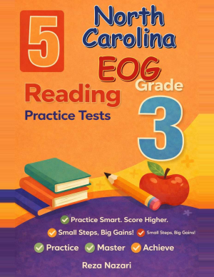 North Carolina EOG Grade 3 ELA: 5 Full Practice Tests cover