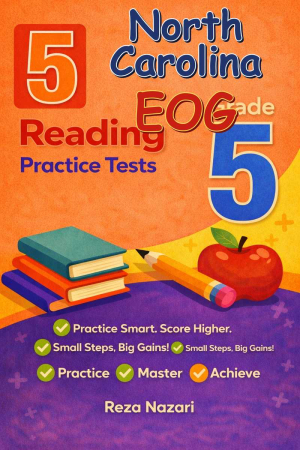 5 North Carolina EOG Reading Grade 5: Full Practice Tests cover