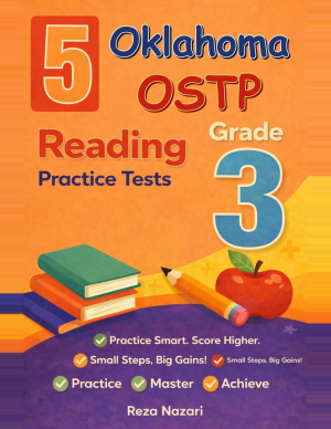 Oklahoma OSTP Grade 3 ELA: 5 Full Practice Tests cover