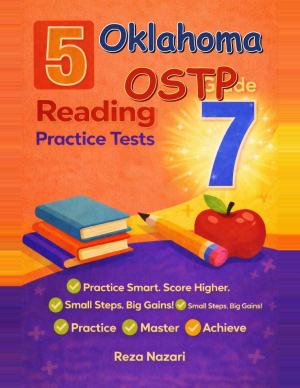 5 Oklahoma OSTP Grade 7 Reading Practice Tests cover