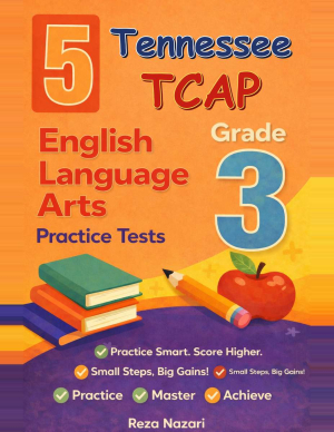Tennessee TCAP Grade 3 ELA: 5 Full Practice Tests cover