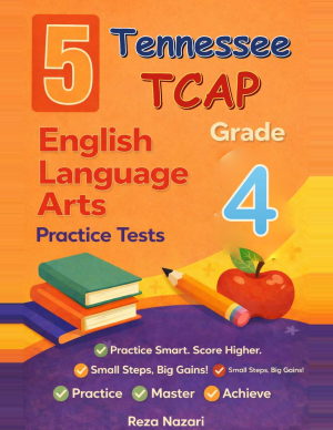 Tennessee TCAP ELA Grade 4: 5 Full Practice Tests cover