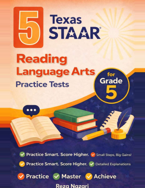 Texas STAAR Grade 3 ELA: 5 Full Practice Tests cover