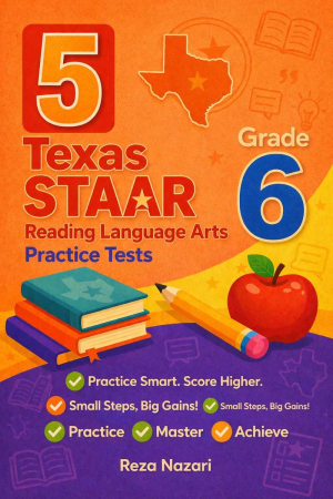 5-Texas-STAAR Grade 6 STAAR Reading Language Arts (RLA) Practice Tests cover