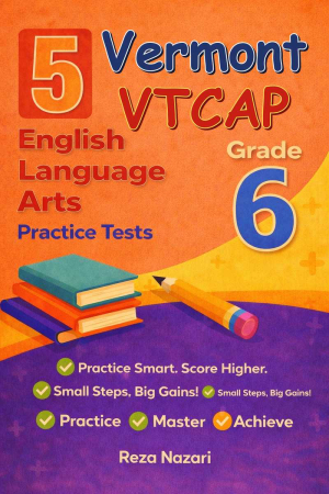 5-Vermont-VTCAP Grade 6 Reading Language Arts Practice Tests cover