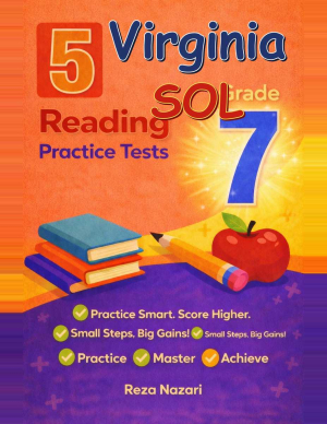 5 Virginia SOL Grade 7 Reading Practice Tests cover