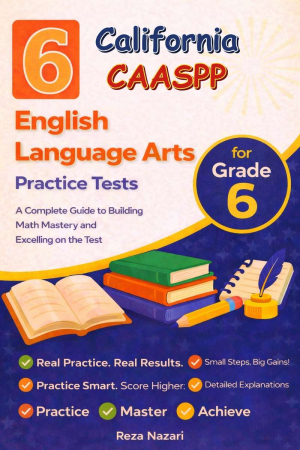 6-California-CAASPP Grade 6 Reading Language Arts Practice Tests cover