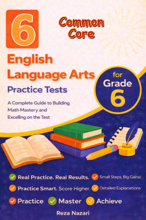 6-Common-Core Grade 6 Common Core Reading Language Arts Practice Tests cover