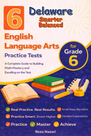 6-Delaware-Smarter-Balanced Grade 6 Reading Language Arts Practice Tests cover