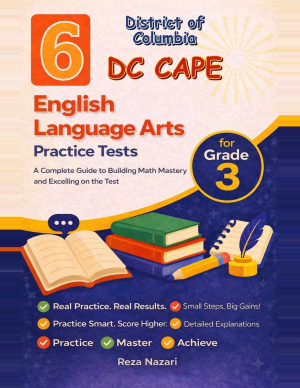 6 District of Columbia DC CAPE English Language Arts (ELA) Grade 3: Full Practice Tests cover