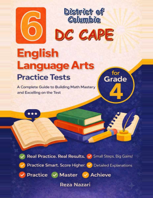 6 District of Columbia DC CAPE English Language Arts (ELA) Grade 4: Full Practice Tests cover