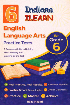 6-Indiana-ILEARN Grade 6 Reading Language Arts Practice Tests cover