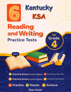 6 Kentucky KSA Reading and Writing Grade 4: Full Practice Tests cover