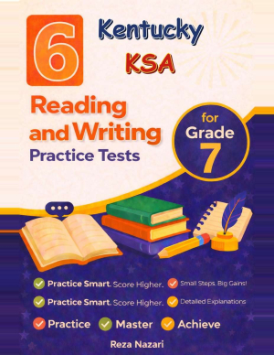 6 Kentucky KSA Grade 7 Reading and Writing Practice Tests cover