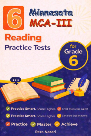 6-Minnesota-MCA-III Grade 6 Reading Language Arts Practice Tests cover