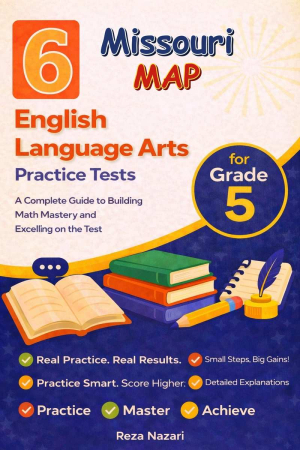 6 Missouri MAP English Language Arts (ELA) Grade 5: Full Practice Tests cover