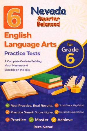 6-Nevada-Smarter-Balanced Grade 6 Reading Language Arts Practice Tests cover