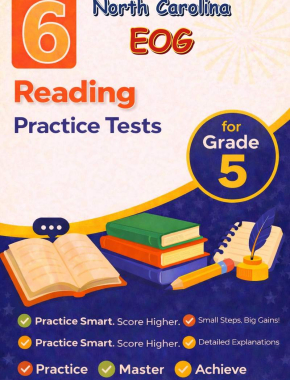6 North Carolina EOG Reading Grade 5: Full Practice Tests
