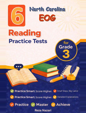 6 North Carolina EOG Reading Grade 3: Full Practice Tests