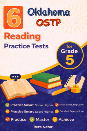 6 Oklahoma OSTP Reading Grade 5: Full Practice Tests cover