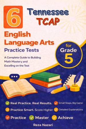 6 Tennessee TCAP English Language Arts (ELA) Grade 5: Full Practice Tests cover
